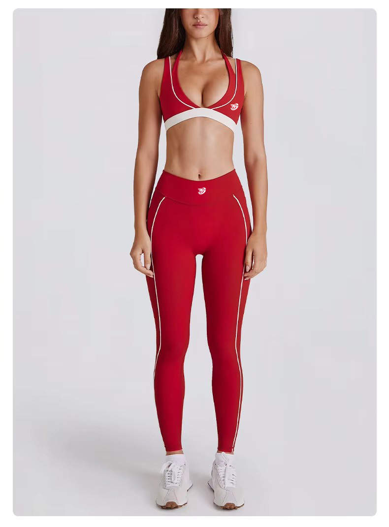 Vixen Red Two-Piece Legging Set